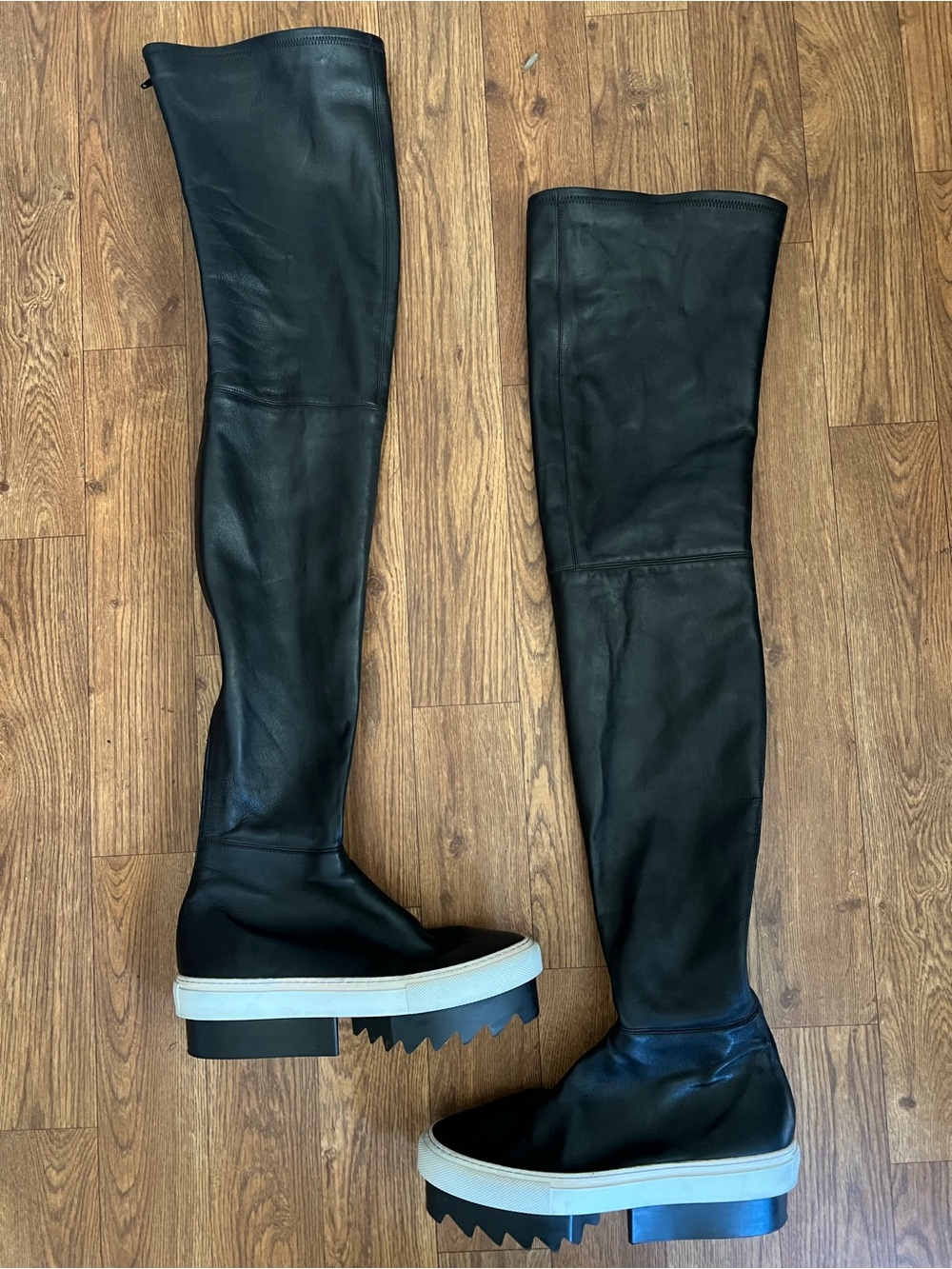Givenchy Platform Otk Skate sneakers Long Leather Lambskin Boots Size 37.5
